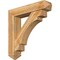 Ekena Millwork Merced Arts and Crafts Rough Sawn Bracket w/ Offset Brace, Western Red Cedar, 8"W x 38"D x 38"H BKT0806X38X38MRC03RWR - alternate 1